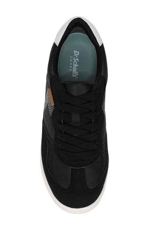 Dr. Scholl's Women's Right On Round Toe Lace Up Sneakers In Black