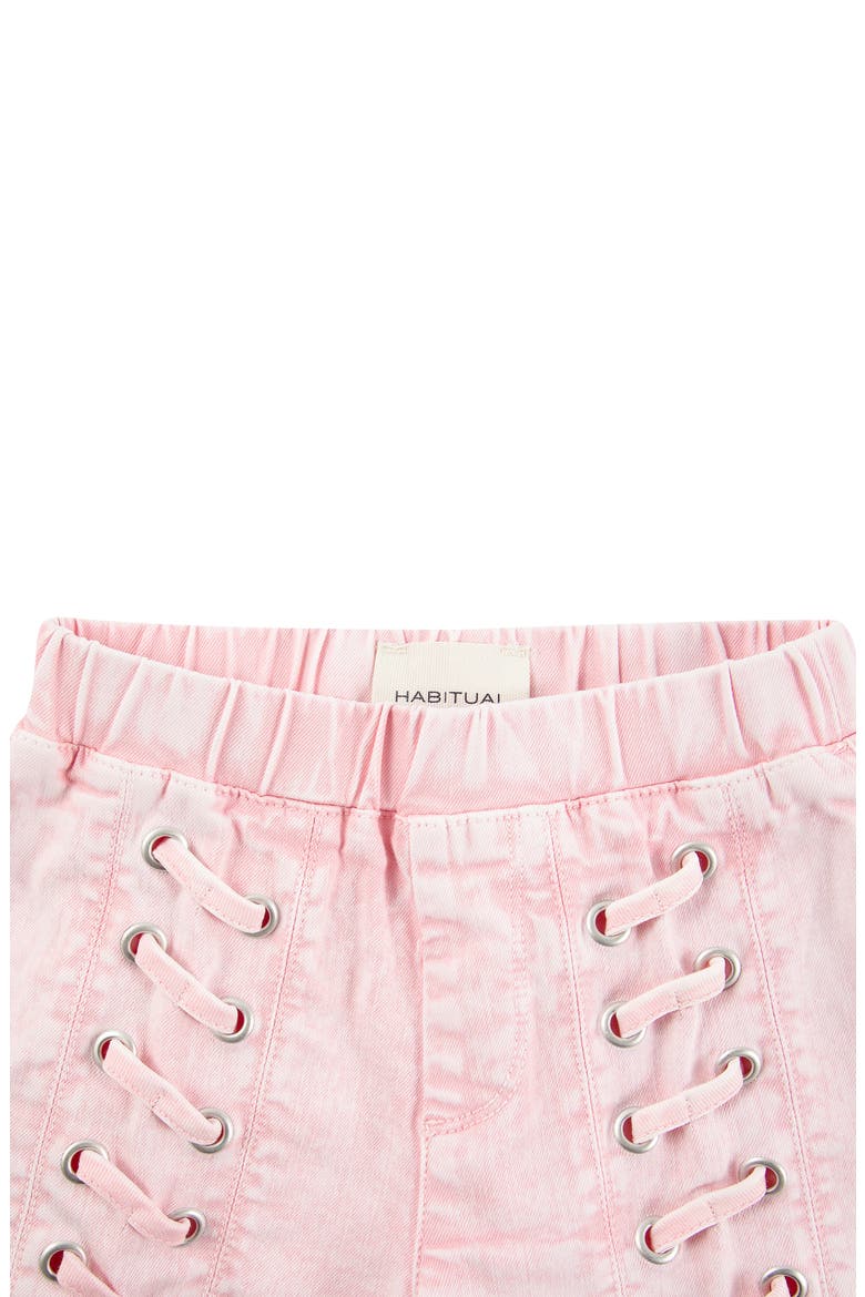 Habitual Kids Kids' Puff Sleeve Smocked Top & Shorts Set, Alternate, color, PINK