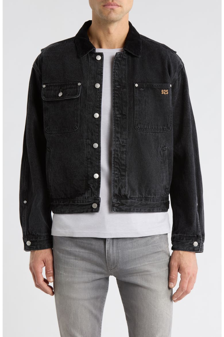 Aces Denim Jacket, Main, color, MIDNIGHT BLACK