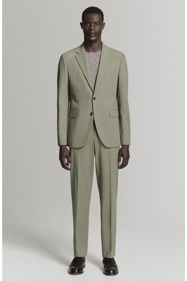 Milan Slim Fit Suit Pants, Alternate, color, GREEN