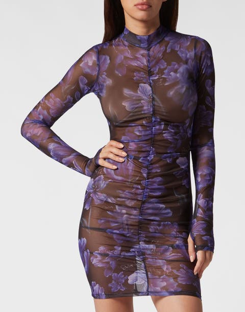 Evening Dress Flowers Women