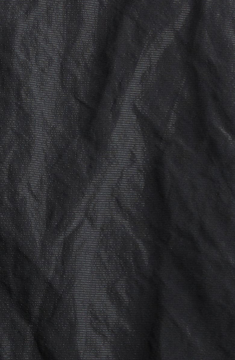 renaissance renaissance Jane Crinkled Metallic Satin Bolero Jacket, Alternate, color, Black