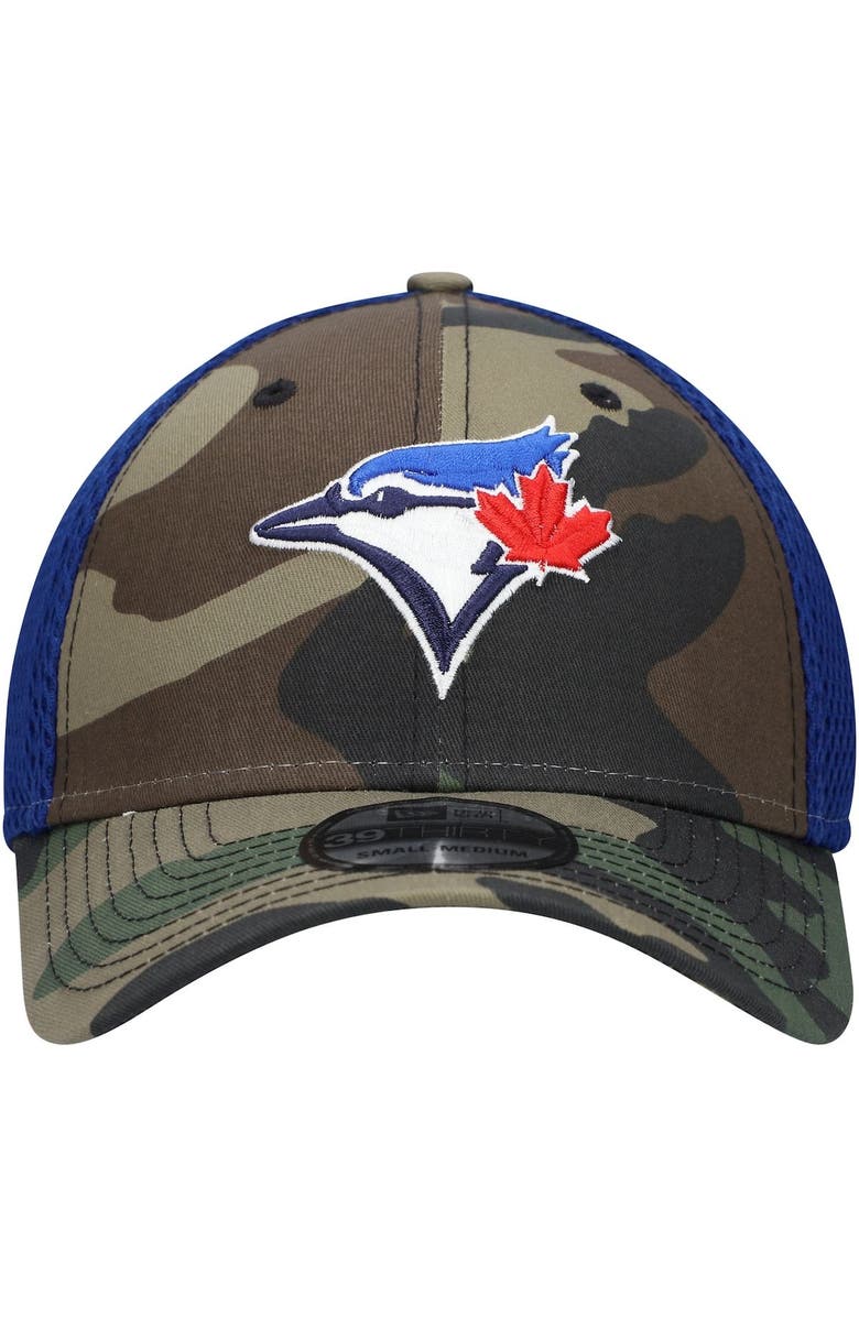 New Era Men's New Era Camo Royal Team Neo 39THIRTY Flex Hat, Alternate, color,