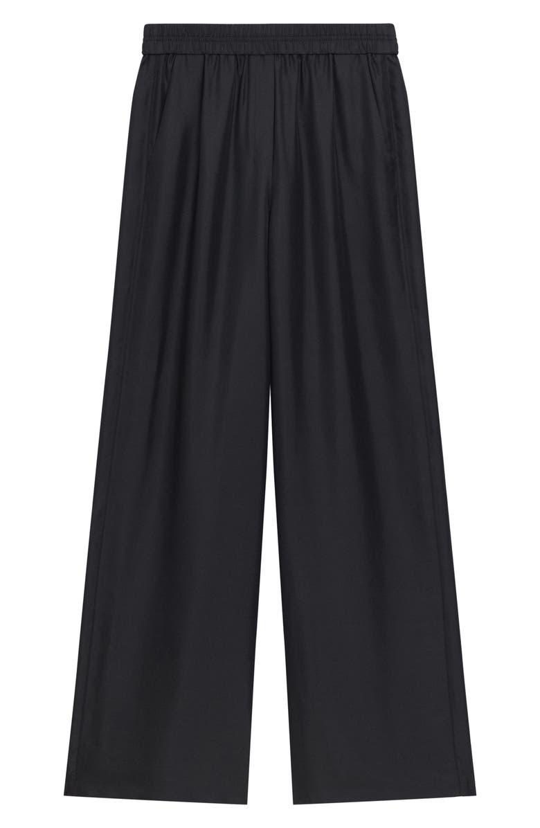 Theory Wide Leg Silk Pants, Alternate, color,