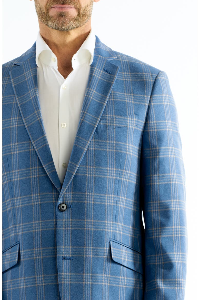 Mayfair Blue Plaid Sport Coat, Alternate, color, BLUE