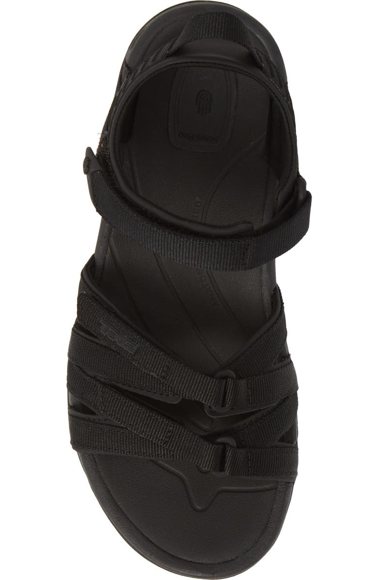 Teva 'Tirra' Sandal, Alternate, color, Black/ Black Fabric