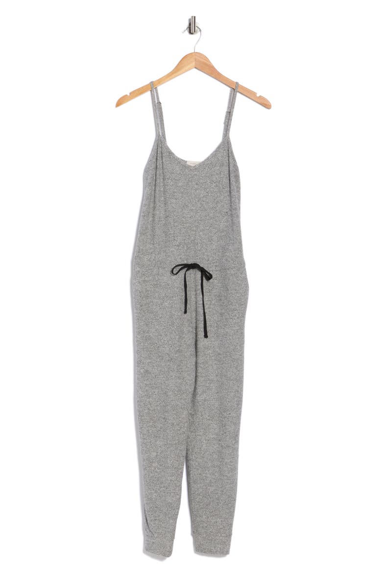 Drawstring Waist Jumpsuit, Alternate, color, HEATHER GREY