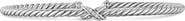 David Yurman Micro Cable Flex® X Bracelet in Sterling Silver with Diamonds, 2.6mm