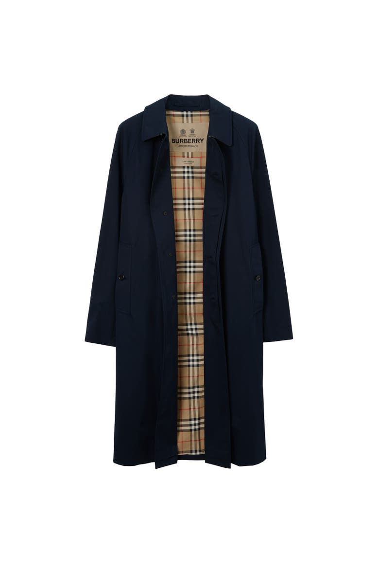 Long Camden Heritage Car Coat, Alternate, color, Coal blue