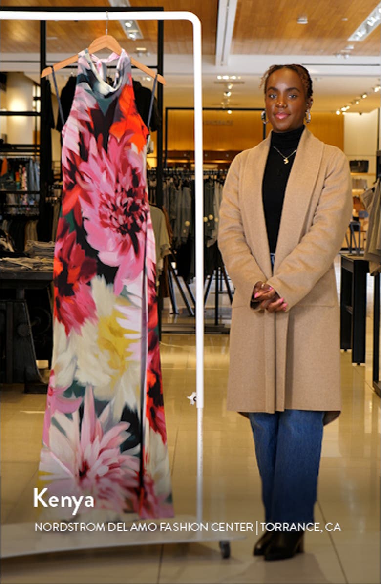 Floral Halter Gown, sales video thumbnail