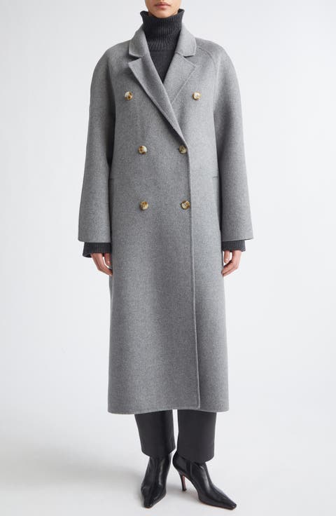Irvin Double Breasted Wool & Cashmere Coat