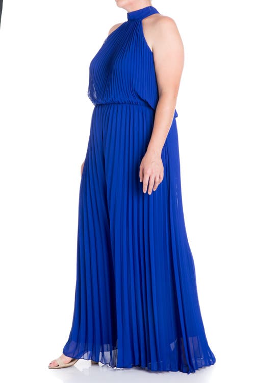 MEGHAN LA MEGHAN LA WILD ORCHID PLEAT JUMPSUIT