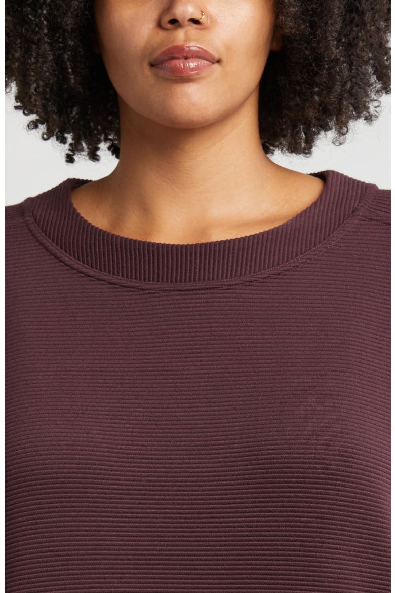 Kick Back Ottoman Knit Sweatshirt, Alternate, color, BURGUNDY FUDGE