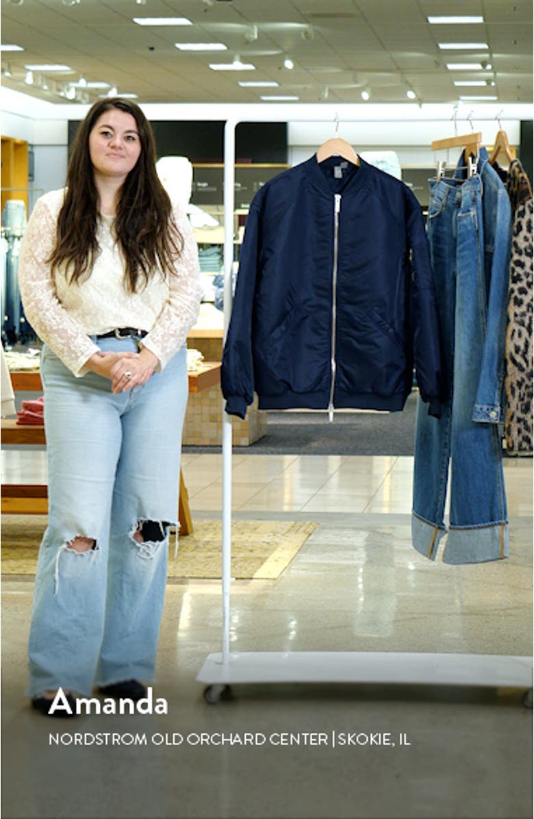 Cityscape Longline Bomber Jacket, sales video thumbnail