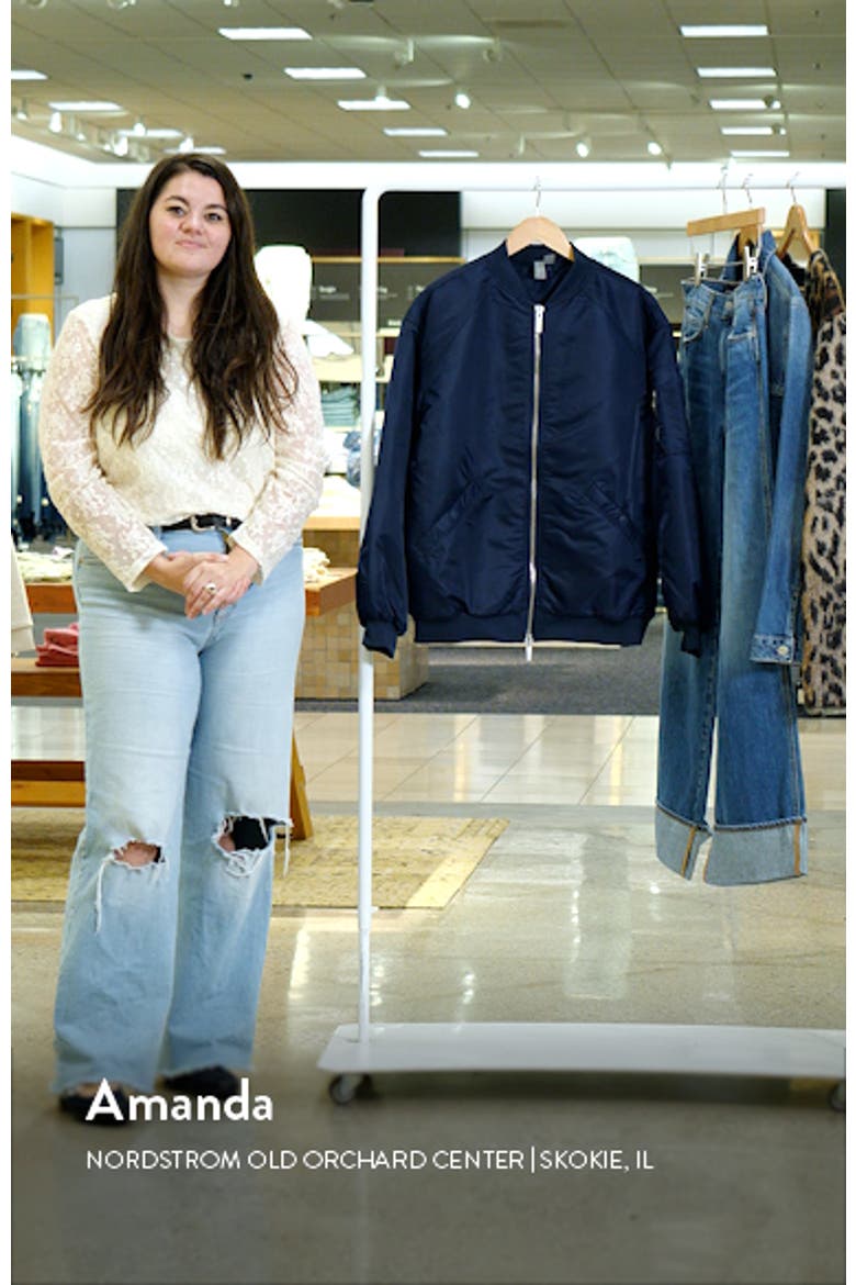 Cityscape Longline Bomber Jacket video