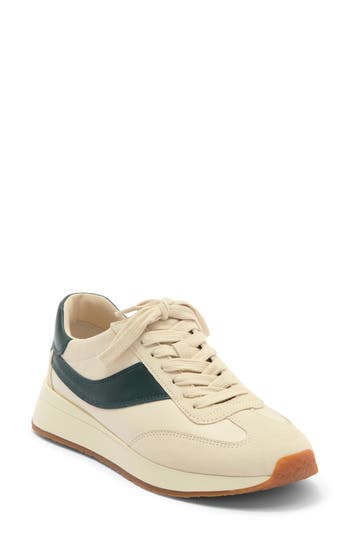 Vince Olla Runner Leather Sneaker In Neutral
