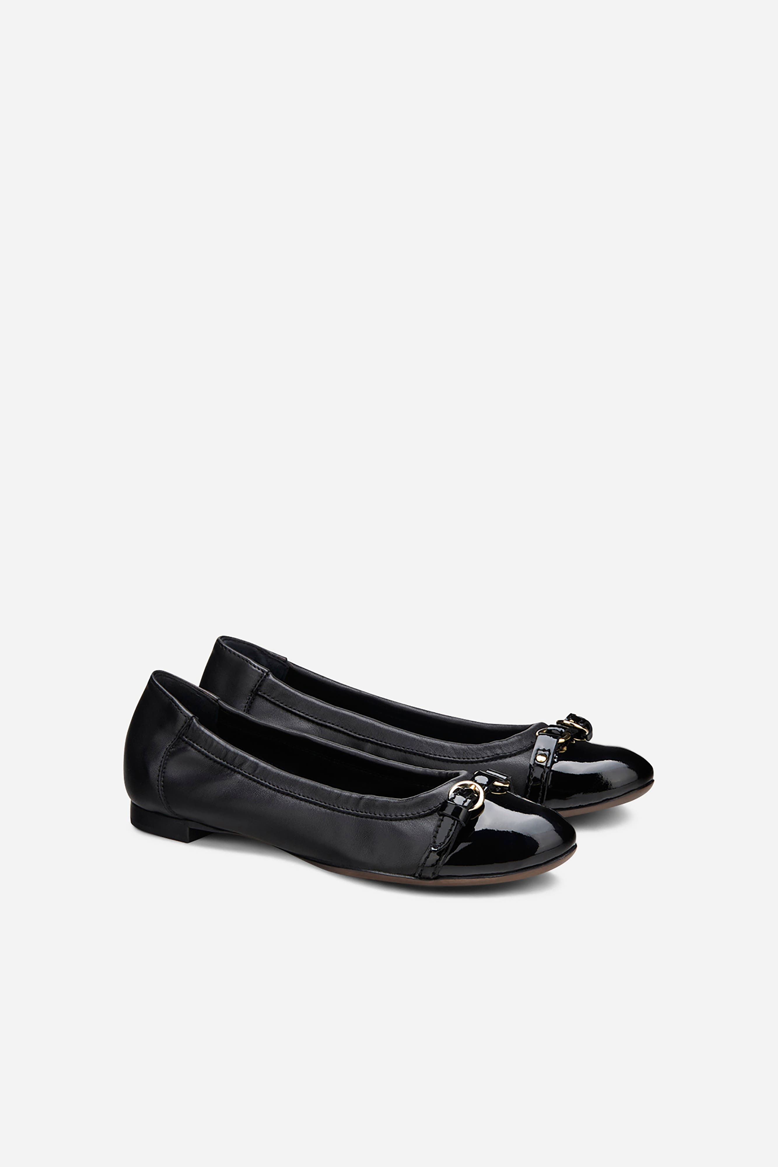 AGL Monika Cap Toe Ballet Flat, Alternate, color, Black