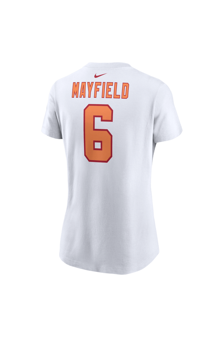 Women's Nike Baker Mayfield White Tampa Bay Buccaneers Name & Number T-Shirt, Alternate, color, White