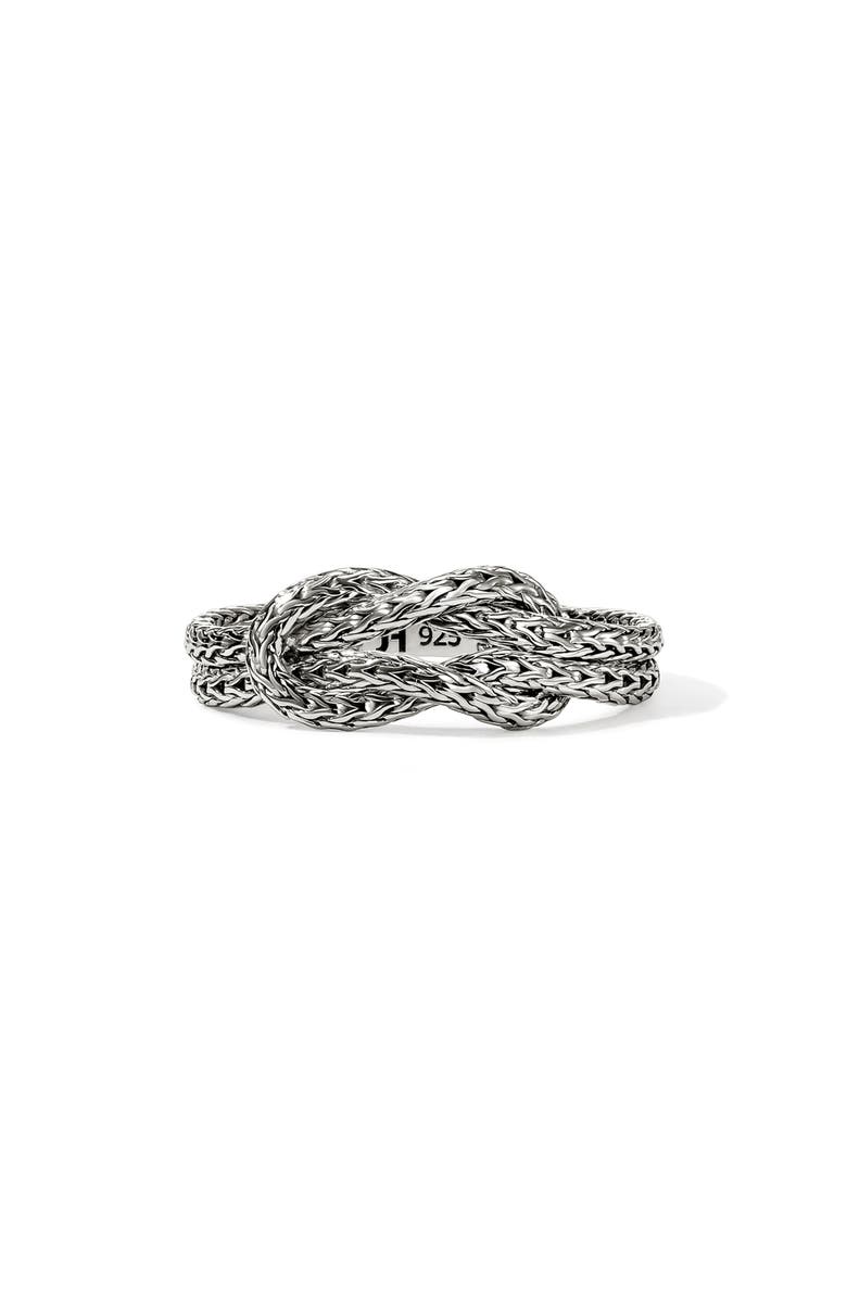 John Hardy Love Knit Ring, Main, color, Silver
