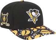 New Era Men's New Era Black Pittsburgh Penguins Mascot Visor 9SEVENTY Adjustable Hat