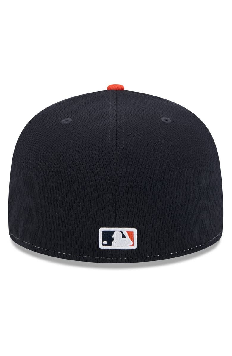New Era Men's New Era Navy/Orange Houston Astros 2025 MLB Clubhouse 59FIFTY Fitted Hat, Alternate, color, Navy