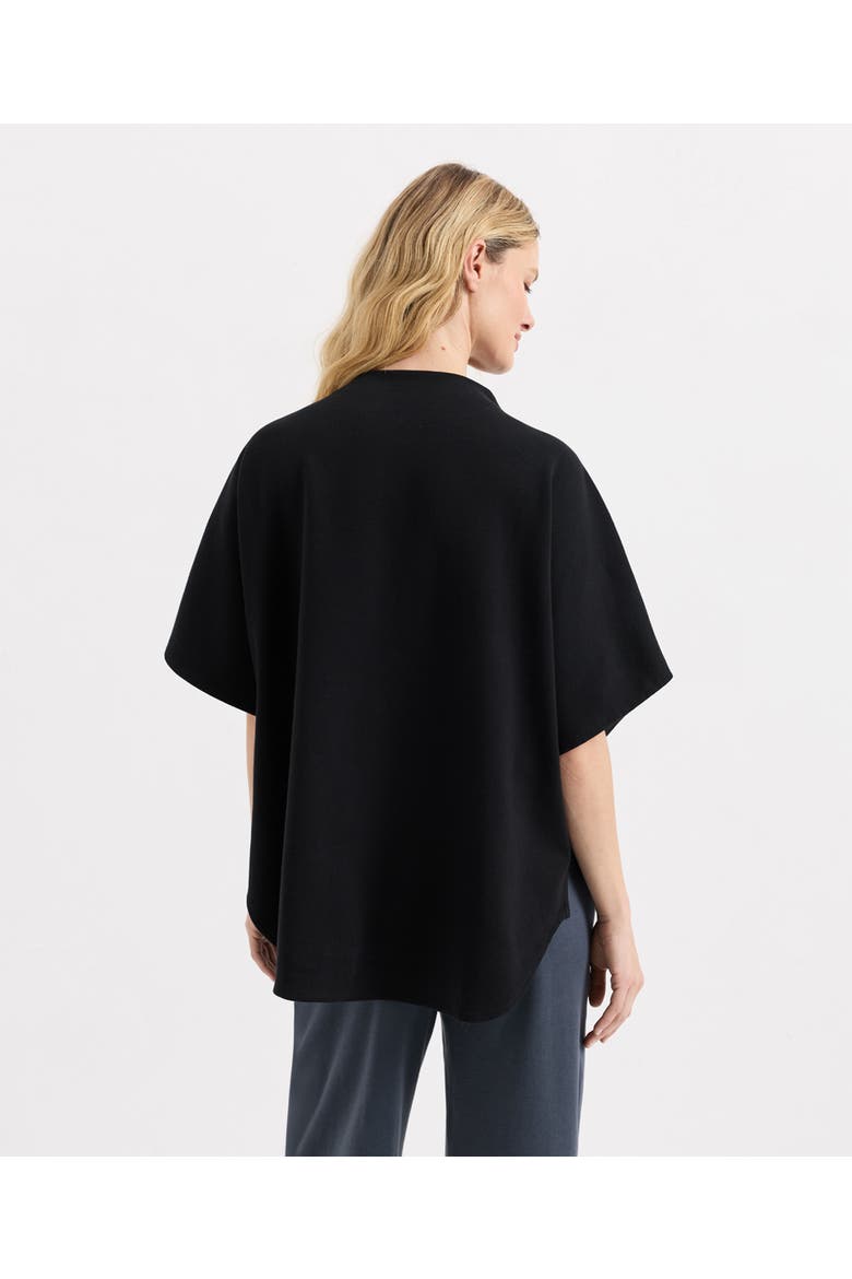 Organic Cotton Roam Capelet Top, Alternate, color, Black