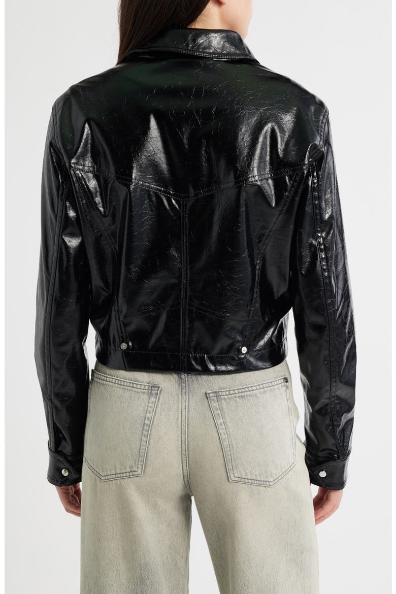 Jasita Leather Jacket, Alternate, color, BLK