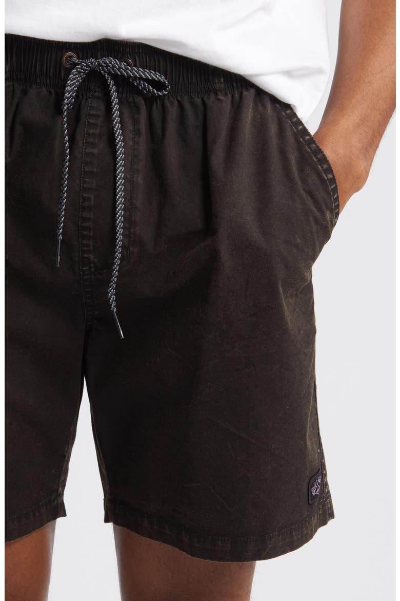 Mario Stretch Cotton Shorts, Alternate, color, BLACK
