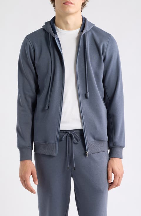 Velour Lined Full Zip Hoodie