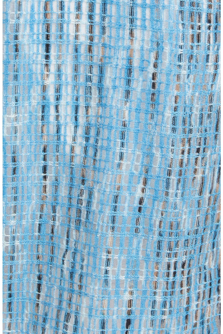 Melody Open Front Cardigan, Alternate, color, BLUE MULTI