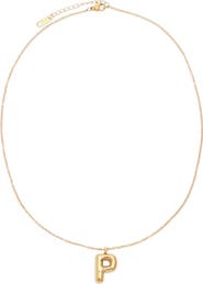 Petit Moments Bubble Initial Necklace