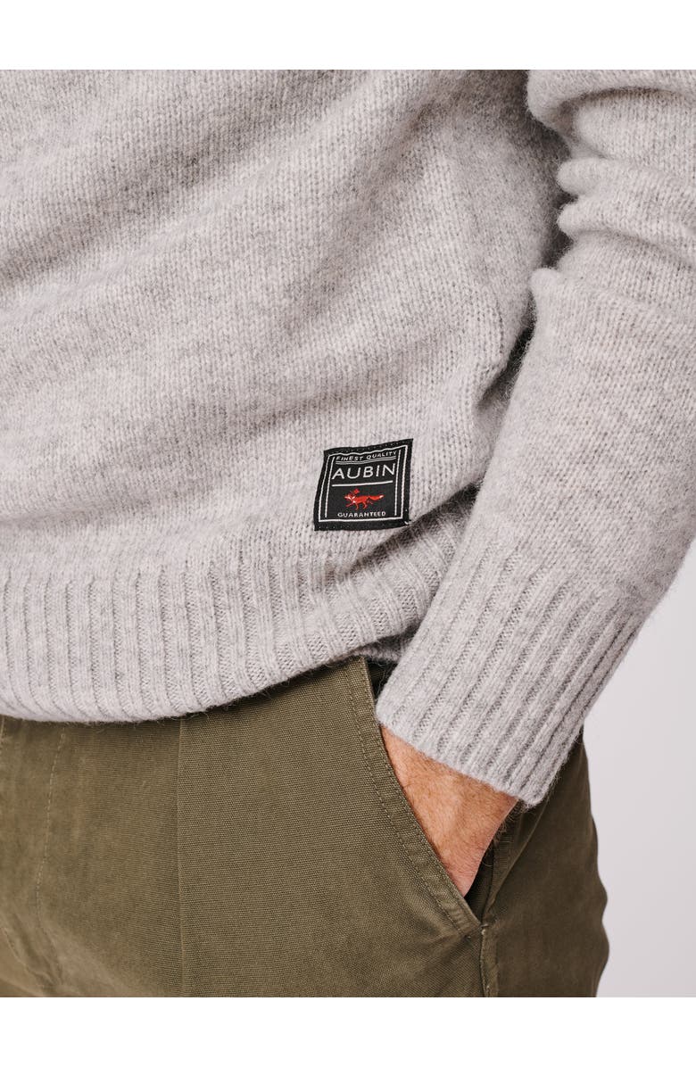 Aubin Prestwick Shetland Crew Neck Sweater, Alternate, color, Silver