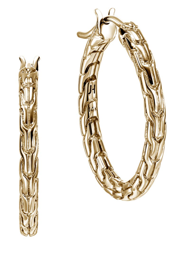 JH Essential Hoop Earrings, Main, color, GOLD