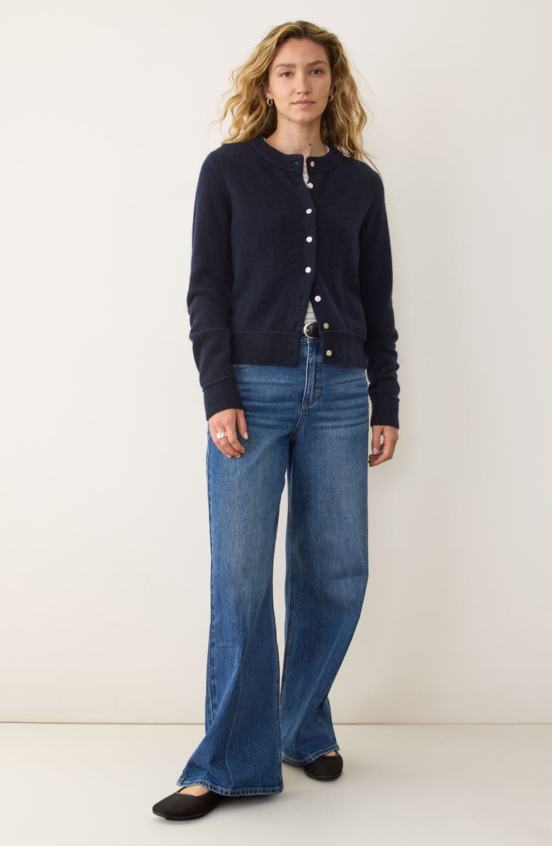 Marine Layer Sausalito Cardigan, Alternate, color, Navy