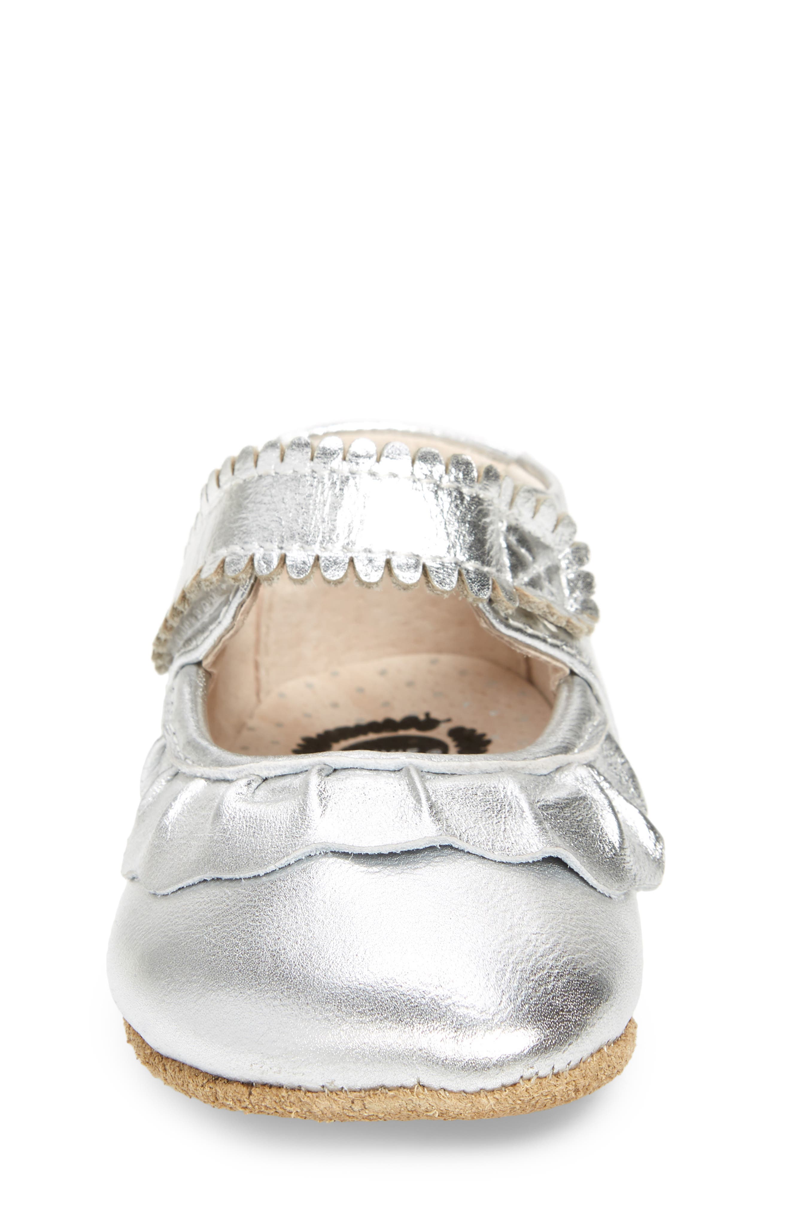 Livie & Luca 'Ruche' Mary Jane Crib Shoe, Alternate, color, 