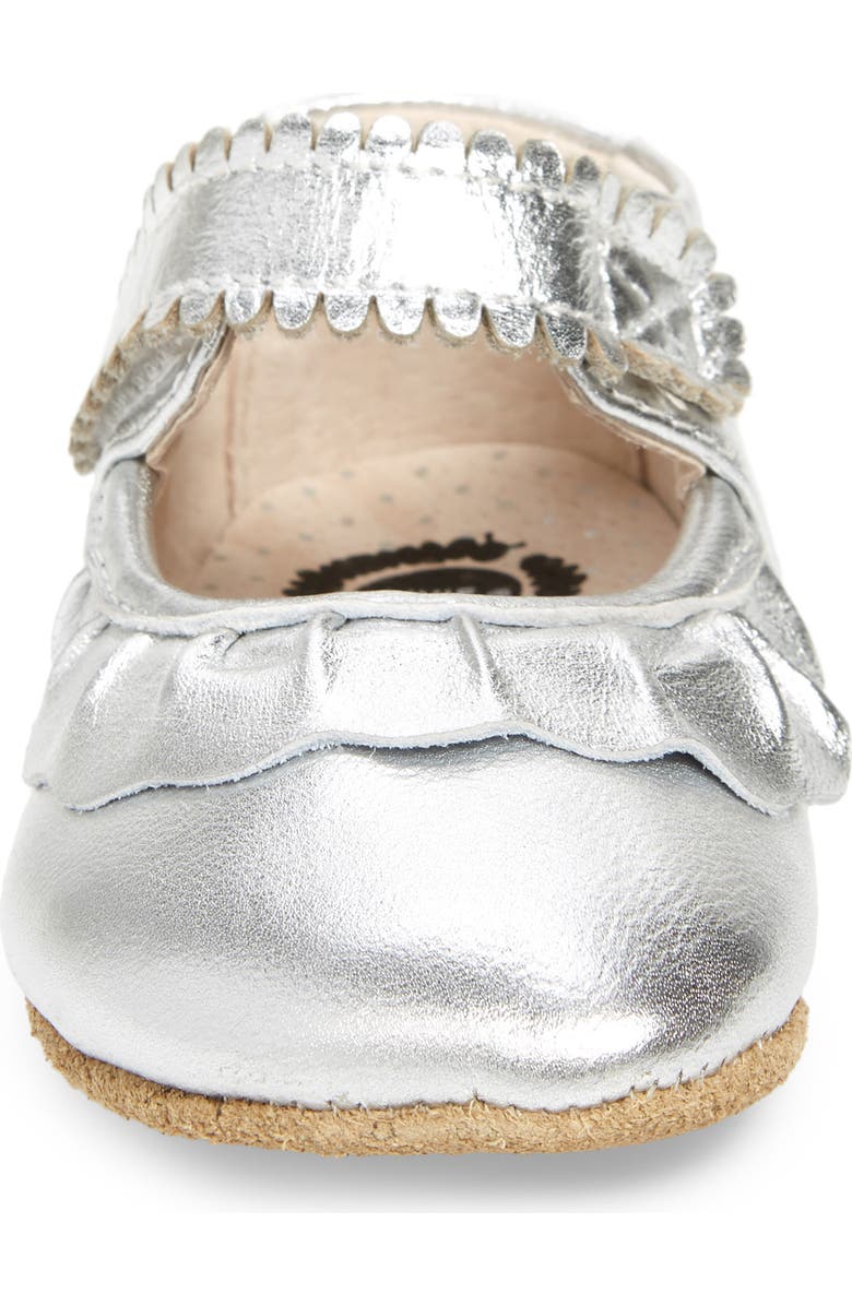 Livie & Luca 'Ruche' Mary Jane Crib Shoe, Alternate, color,