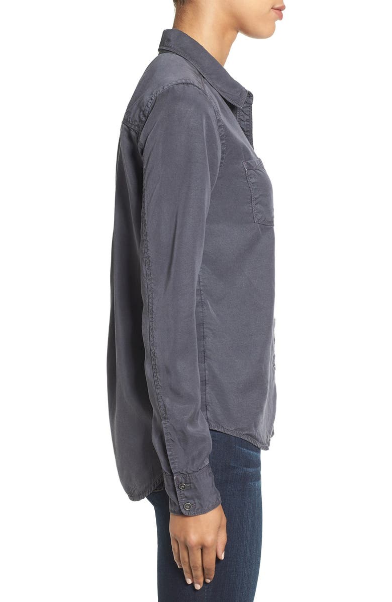 Caslon<sup>®</sup> Long Sleeve Denim Shirt, Alternate, color,