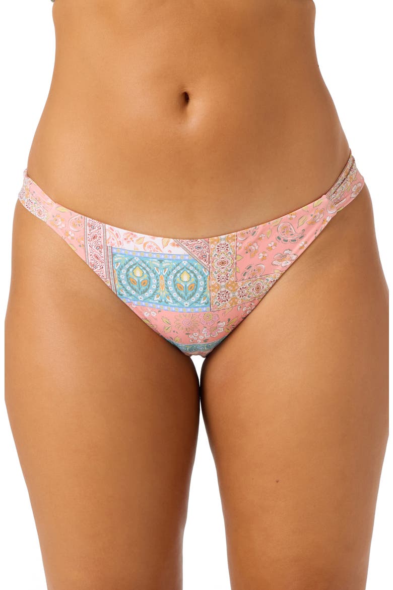 Cabella Kee Beach Bikini Bottoms A, Main, color, PINK MULTI COLORED