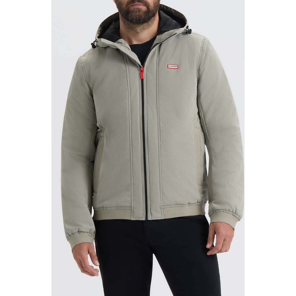 Hunter Horley Hooded Water Resistant Ripstop Jacket In Green
