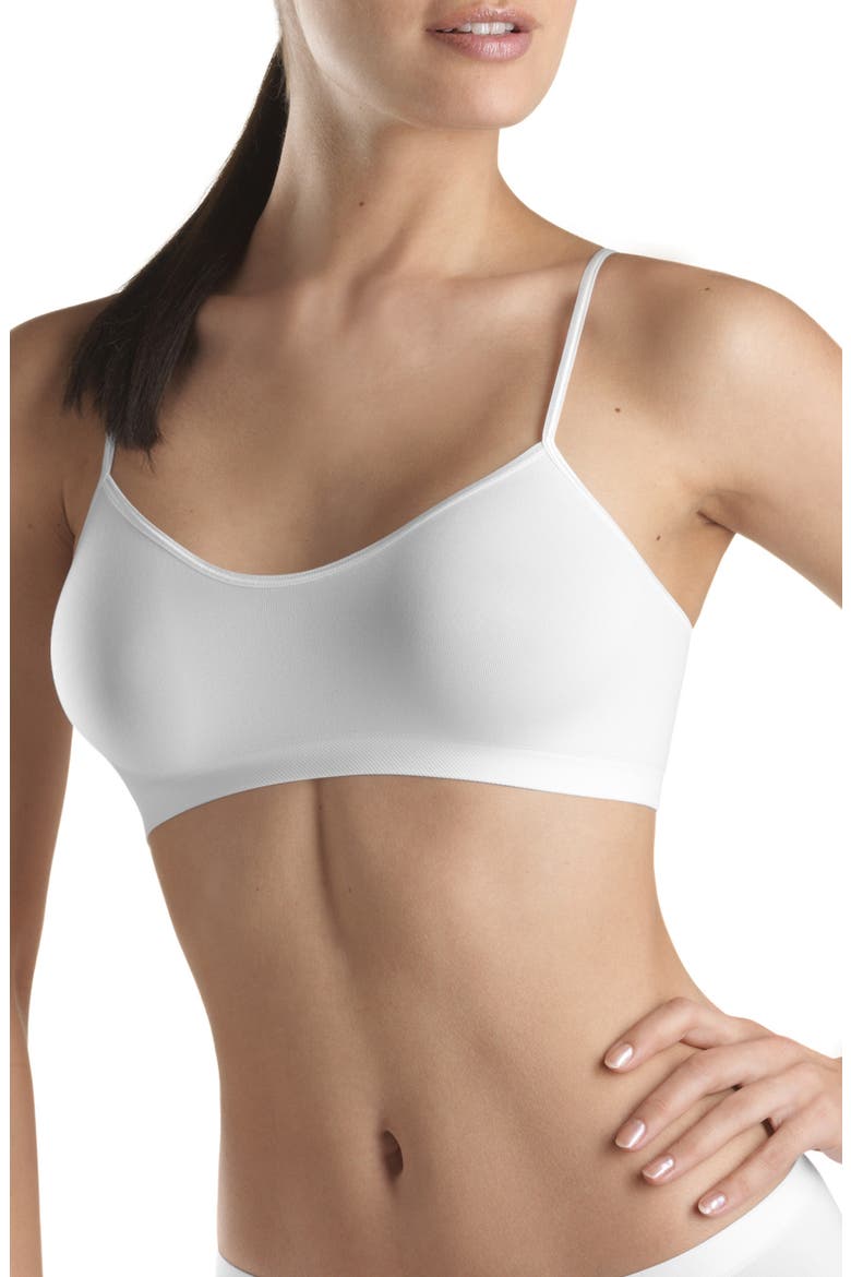 Touch Feeling Spaghetti Crop Top, Main, color, WHITE