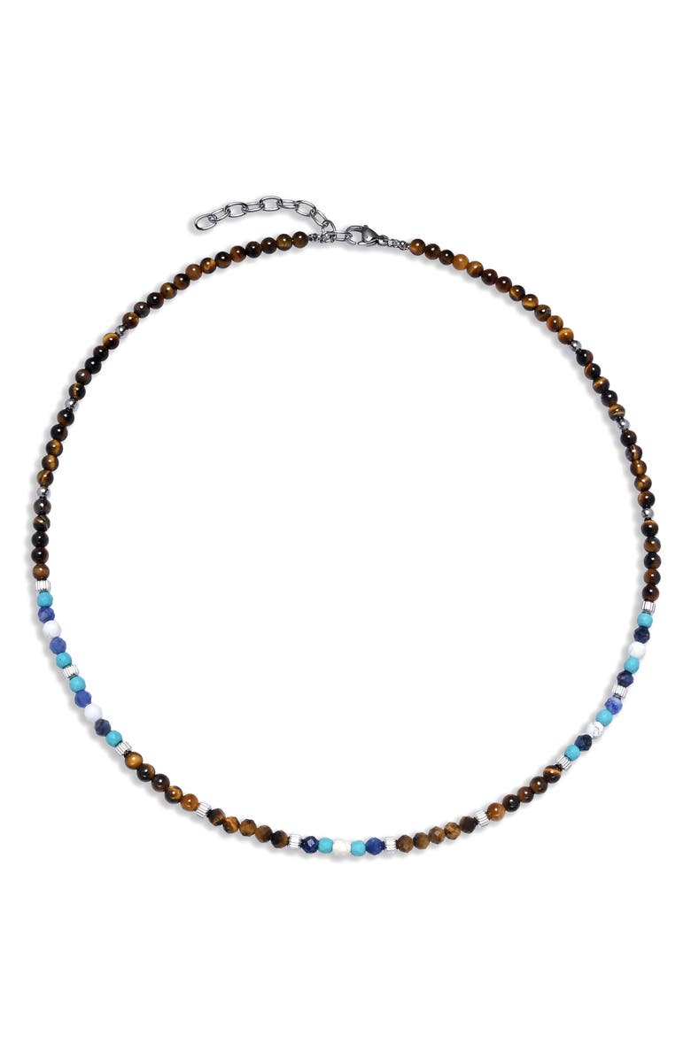 EYE CANDY LOS ANGELES Men's Everett Beaded Necklace, Alternate, color, 