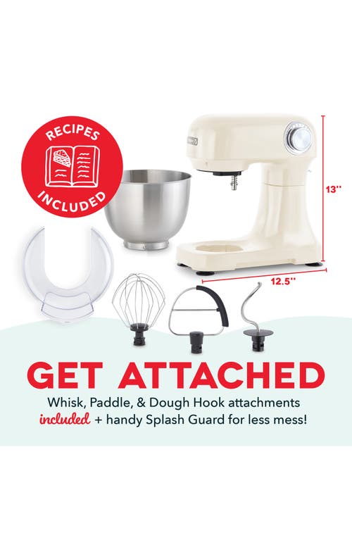 Dash Tilt-head 3.5-quart Stand Mixer In White
