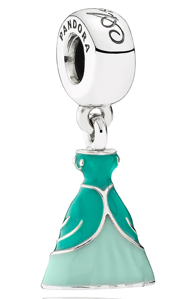PANDORA Disney Ariel's Dress Dangle Charm, Main, color, 