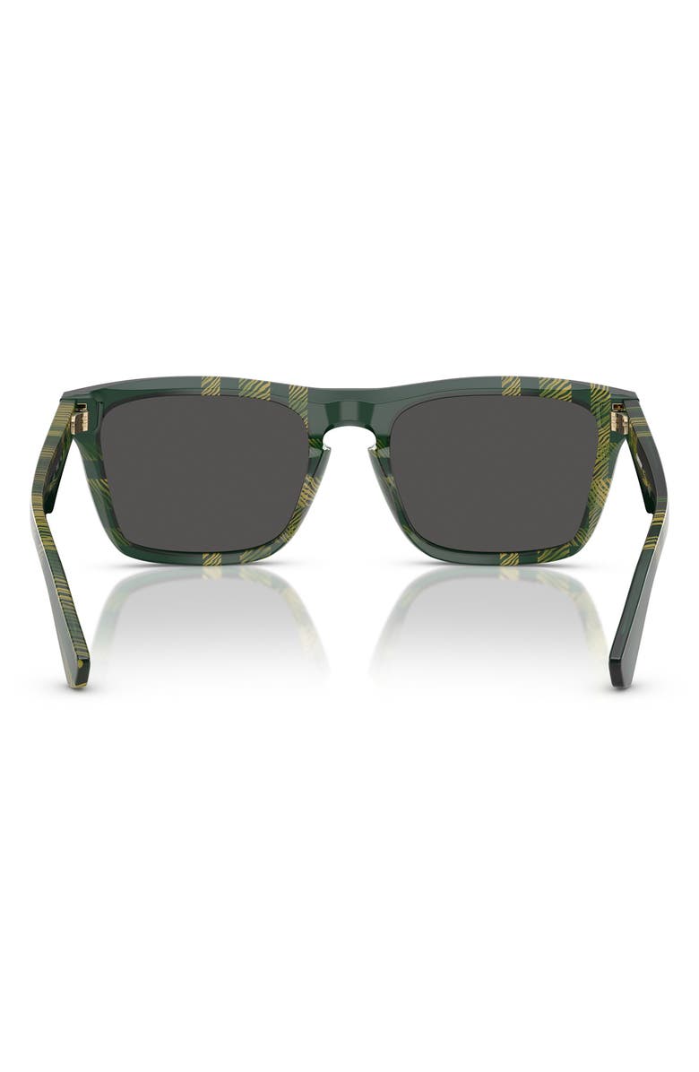Burberry 57mm Square Sunglasses, Alternate, color, Green