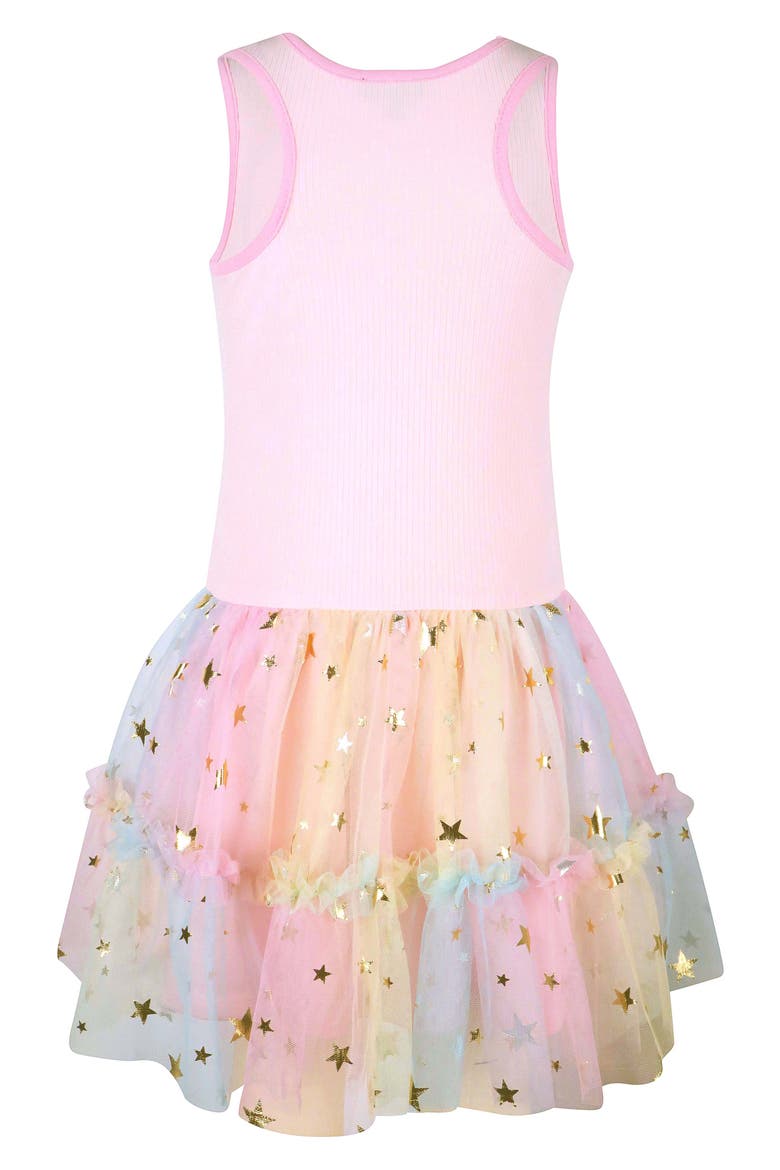Kids' Birthday Girl Ombré Mesh Dress, Alternate, color, PINK MULTI