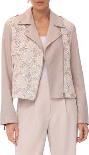 Bagatelle Mixed Media Moto Jacket