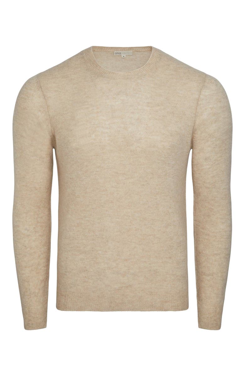 Onia Featherweight Cashmere Sweater, Alternate, color, Stone
