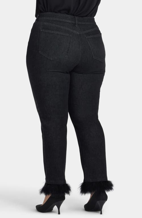 Nydj Marilyn High Rise Ankle Straight Jeans In French Nightfall In Black