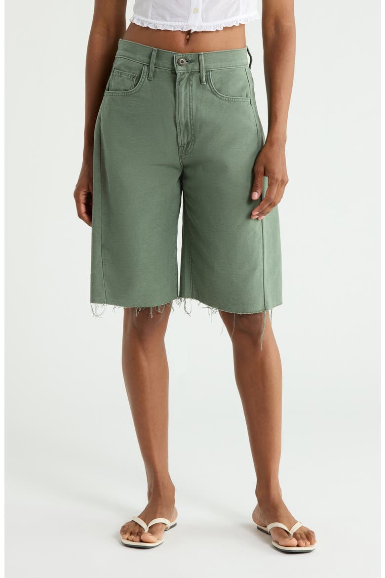 The Half-Pipe Bermuda Fray Shorts, Main, color, ROGER THAT