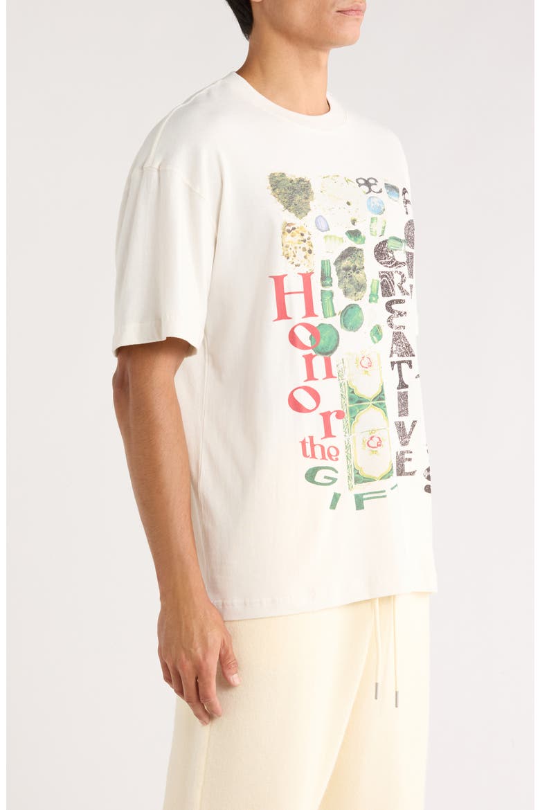 Honor Creative Graphic T-Shirt, Alternate, color, BONE